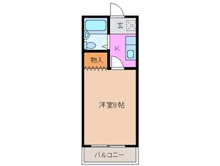 伊勢八太駅 徒歩17分 2階の物件間取画像